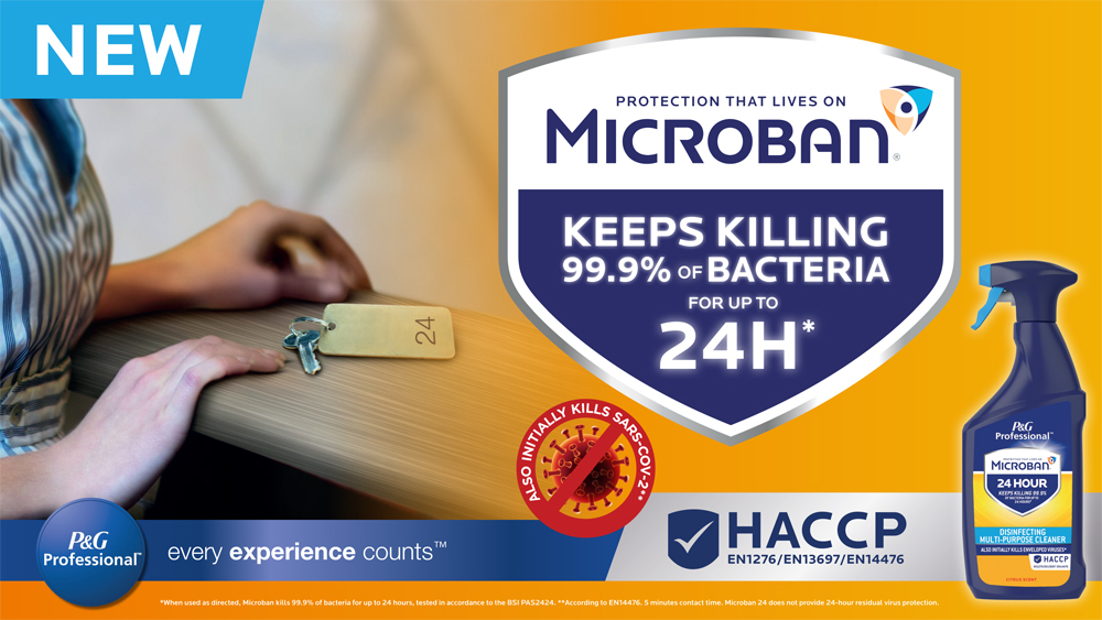 Microban 24 Professional The new disinfectant brand offering up to 24 hour bacteria protection